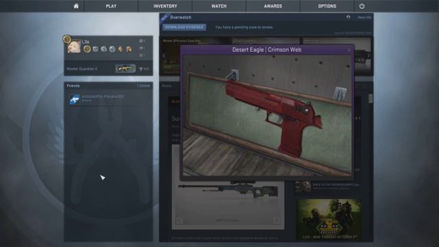 Desert Eagle (Deagle) Crimson Web - Counter Strike Go смотреть онлайн
