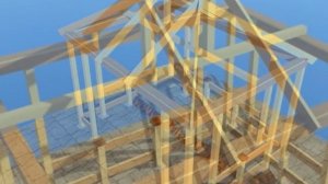 Беседка с четырёхскатной крышей