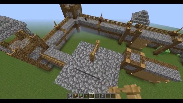 как построить (своеобразную) стену и вход в стену в Minecraft(майнкрафт) смотреть онлайн