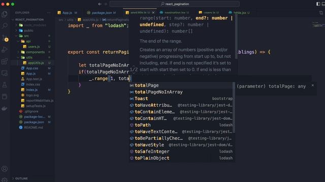 Creating Basic concepts for pagination, React pagination part 8 смотреть онлайн