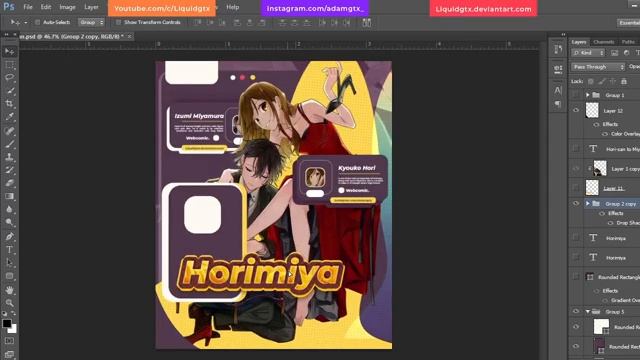Tutorial Design Anime GFX Colorfull | Photoshop смотреть онлайн