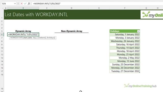 Excel WORKDAY Function Trick to List Dates that Most People Don't Know смотреть онлайн