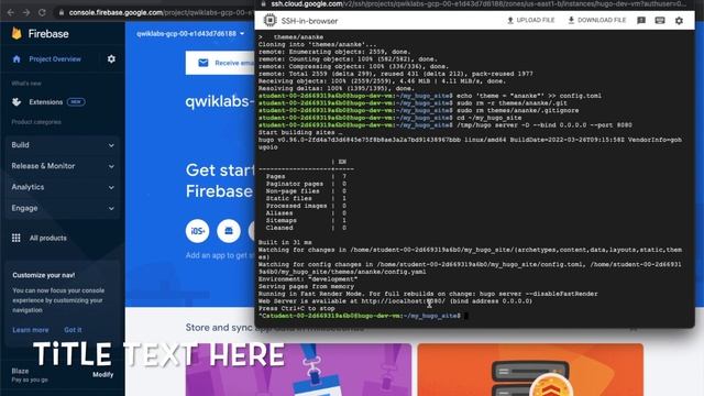 Diwali: Deploy a Hugo Website with Cloud Build and Firebase Pipeline смотреть онлайн
