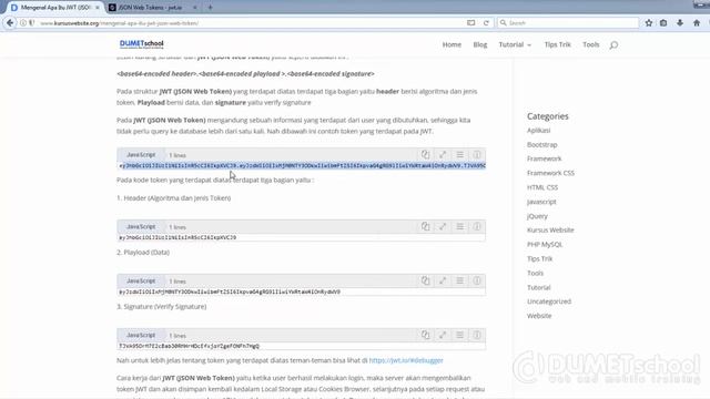 Mengenal Apa Itu JWT JSON Web Token смотреть онлайн