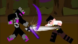 Secret Team VS Rain, Sasha and Jeffvix||Minecraft / Stick nodes Animation||