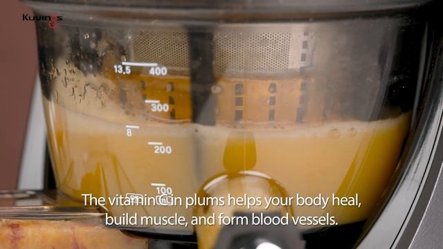 Kuvings Whole Slow Juicer guide - How to make plum juice & ade смотреть онлайн