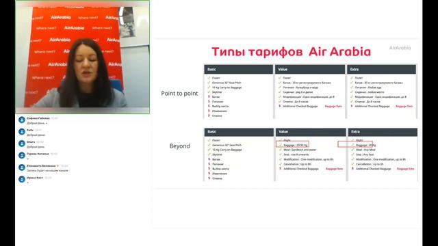 Вебинар с авиакомпанией Air Arabia смотреть онлайн