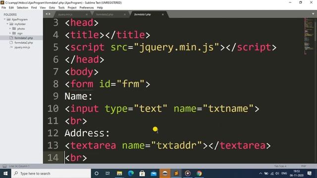 Ajax Program in PHP Name,Address,Photo and Sign wala Program ! #JqueryProgram #AjaxphpProgram #php смотреть онлайн