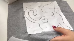 Аппликация на трикотаже. Аппликация на ткани. Способ 2 |TIM_hm|