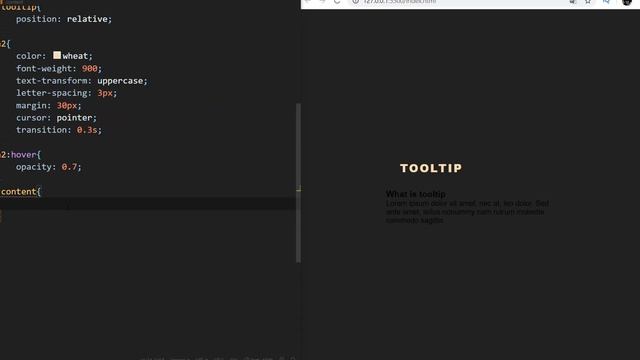 Tooltip CSS On Hover Effects | HTML CSS | No Javascript смотреть онлайн