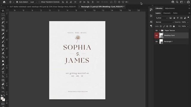 How to Use Invitation Card Photo Mockups in Photoshop смотреть онлайн