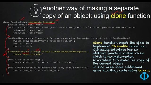 11e Copying an Object Using Clone Method of Java смотреть онлайн