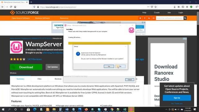 How to Download and Install Wamp Server on Windows 10 смотреть онлайн