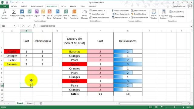 Excel Tip 24 Name Manager смотреть онлайн