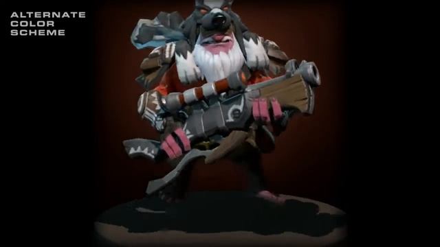 Spirit Of The Howling Wolf - Dota 2 Sniper set - loadout screen preview смотреть онлайн