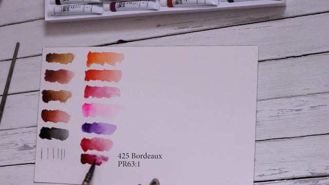 Акварель ShinHan Professional | Распаковка и выкраска всех цветов