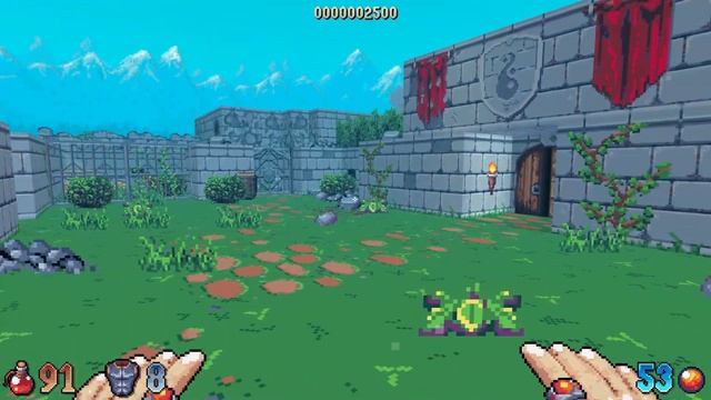 Фэнтезийный ретро-шутер от первого лица Wizordum смотреть онлайн