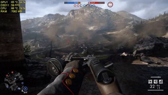 Battlefield 1 - gtx 970 + i7-3770, 1080p + ultra preset смотреть онлайн
