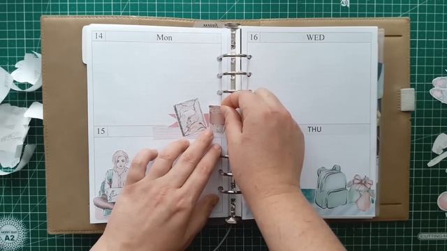 Оформление недели в планере Filofax Domino A5/Plan with me Filofax Domino смотреть онлайн
