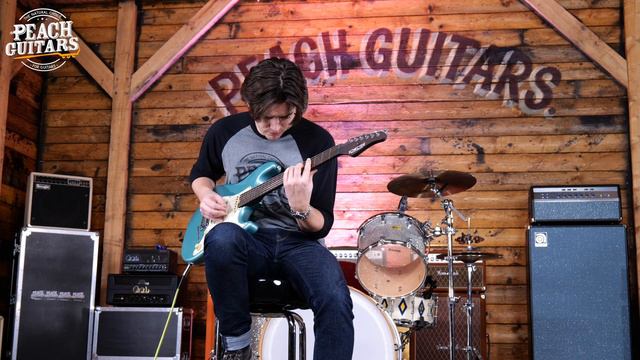 Schecter USA Custom Shop Nick Johnston Trad Teal Green HSS смотреть онлайн