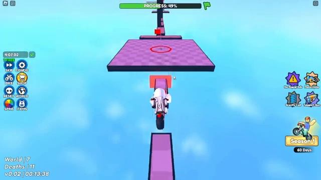 Roblox Bike Obby World 7 Speedrun (BIGGEST UPDATE) смотреть онлайн