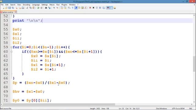 Laplace Everett Interpolation Formula Implementation Using Perl смотреть онлайн
