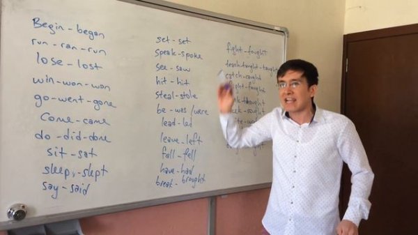 English Simple Past Tense Irregular Verbs Rap Song Easy ( İsm-i Rap)