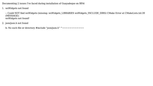 How to fix wxWidgets not found and json/json.h not found issues while installing guayadeque? смотреть онлайн
