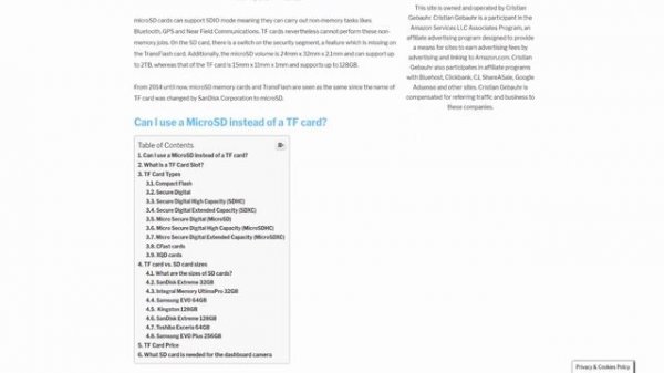 TF card vs SD card explained