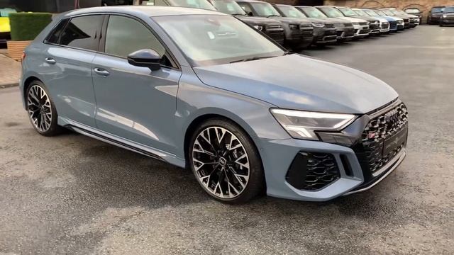Audi RS3 2.5 TFSI Sportback S Tronic Quattro 5dr Kemora Grey Black Styling Pack смотреть онлайн