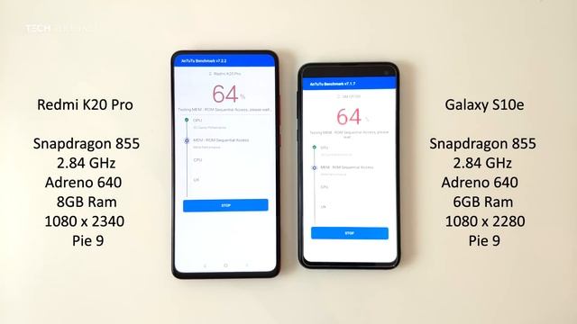 Redmi K20 Pro vs Samsung Galaxy S10e: Antutu Benchmark смотреть онлайн