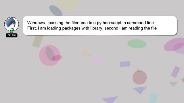 Windows : passing the filename to a python script in command line смотреть онлайн