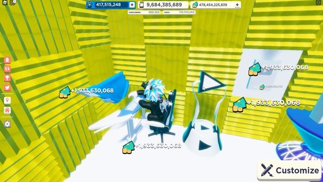 1,000,000 ПОДПИСЧИКОВ ЗА 1 КЛИК! ROBLOX YouTube Simulator X смотреть онлайн