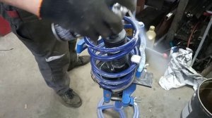 #Замена#стояк#и#пружин#Nissan#Tino# #2000#г₽QG18DE#