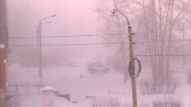 2019-02-06 Icy fog. −38° C, Bratsk, Siberia, Russia смотреть онлайн