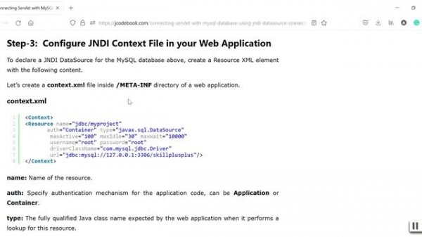 How to Connect Java Servlet with MySQL using JNDI Data Source Connection