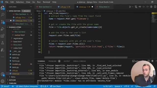 Django and HTMX #4 - Deleting Items (with no refresh!) смотреть онлайн