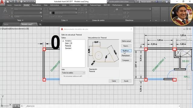 2D Autocad. Video 03: Configuración de COTAS, creación de ESTILOS DE COTAS. 100% práctico. смотреть онлайн