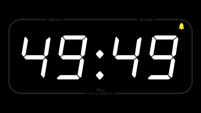 100 MINUTE - TIMER & ALARM - 1080p - COUNTDOWN