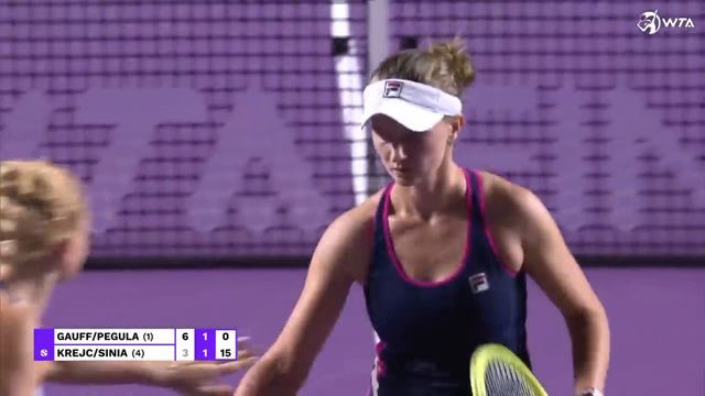 Gauff/Pegula Vs. Krejcikova/Siniakova | 2023 WTA Finals Group Stage | WTA Match Highlights