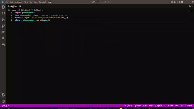 #finding phone number details using python ? ? ? #trending #python #art смотреть онлайн