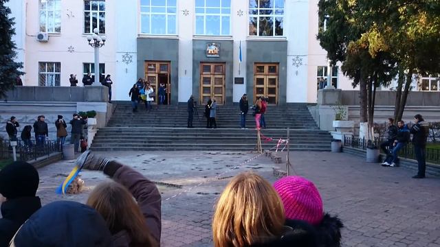 Студентський страйк 27.11.13, #Євромайдан . НУХТ смотреть онлайн