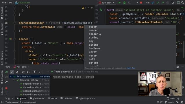 9/10 React, TypeScript, and TDD Tutorial: Rich Events and Testing смотреть онлайн