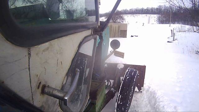 Snow Removal With UMZ Tractor