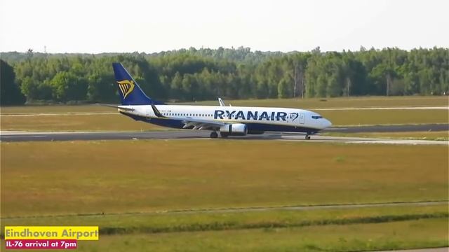 LIVE Plane Spotting ? #EINDHOVEN AIRPORT IL-76 & Ryanair! смотреть онлайн