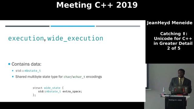 Catching ⬆️: Unicode for C++ in Greater Detail - JeanHeyd Meneide - Meeting C++ 2019 смотреть онлайн