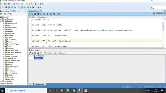 SQL - How to print single quotes as part of sql output смотреть онлайн