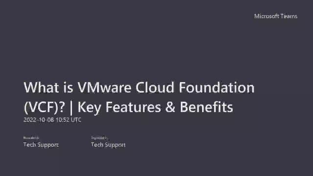 What is VMware Cloud Foundation (VCF)? | Key Features & Key Benefits of VCF смотреть онлайн