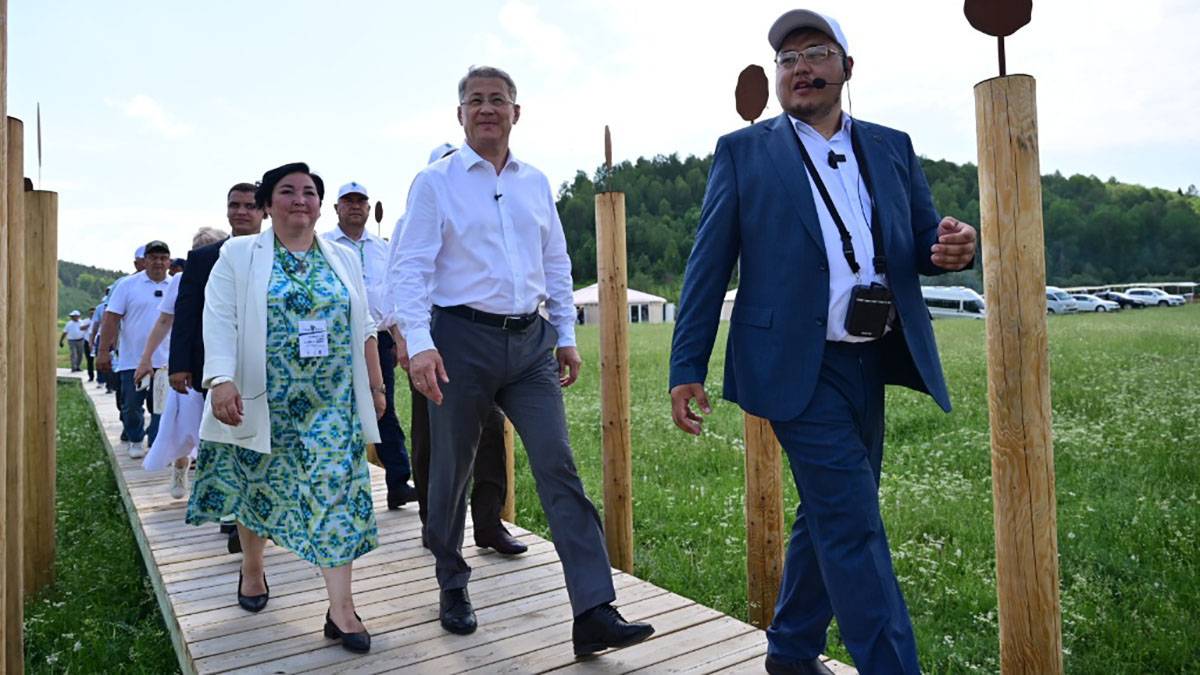 Салаватский район. Открытие историко-культурного комплекса «Салауат ере», июнь 2024 г.