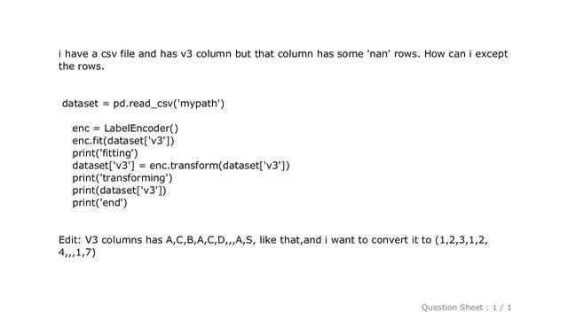 Pandas : python - TypeError: unorderable types: str() float() смотреть онлайн